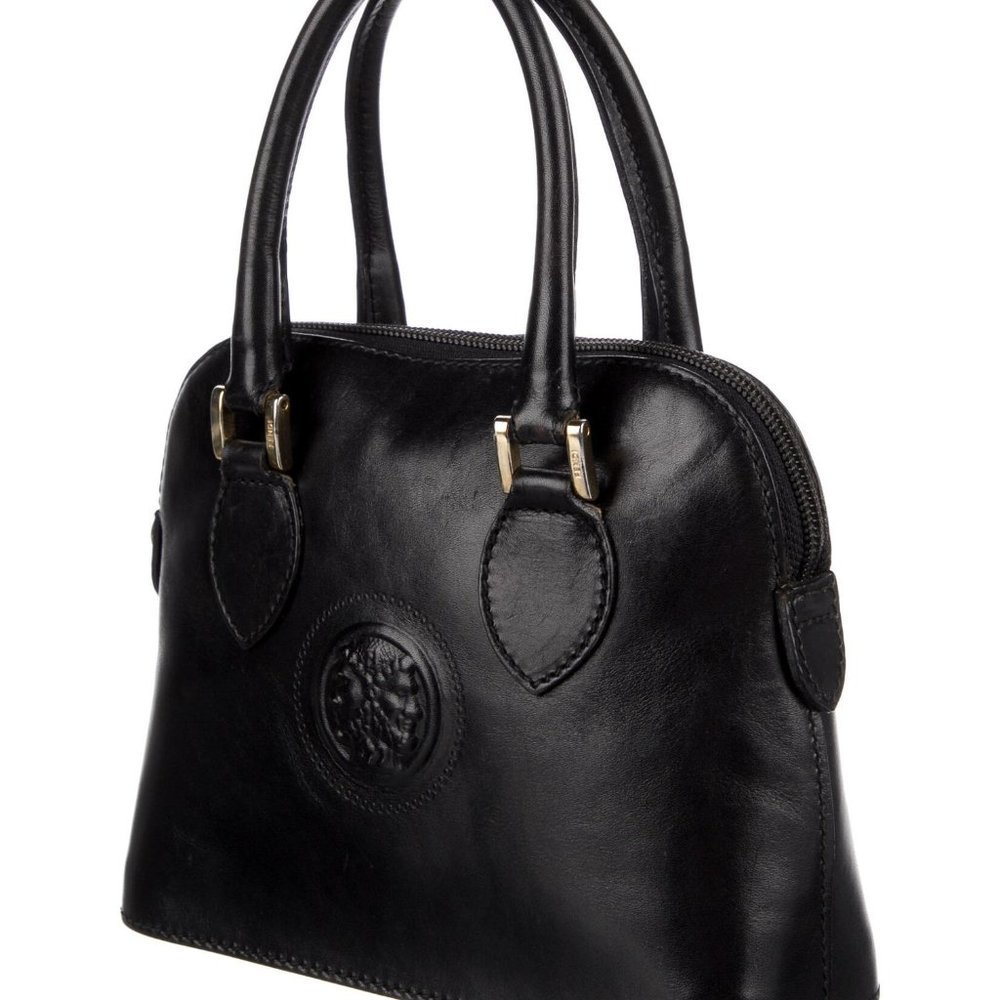 🎉HP🎉FENDI Vintage Leather Janus Mini Dome Bag - Picture 2 of 14